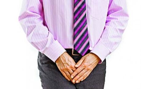 Prostatitída je sprevádzaná bolesťou v oblasti slabín